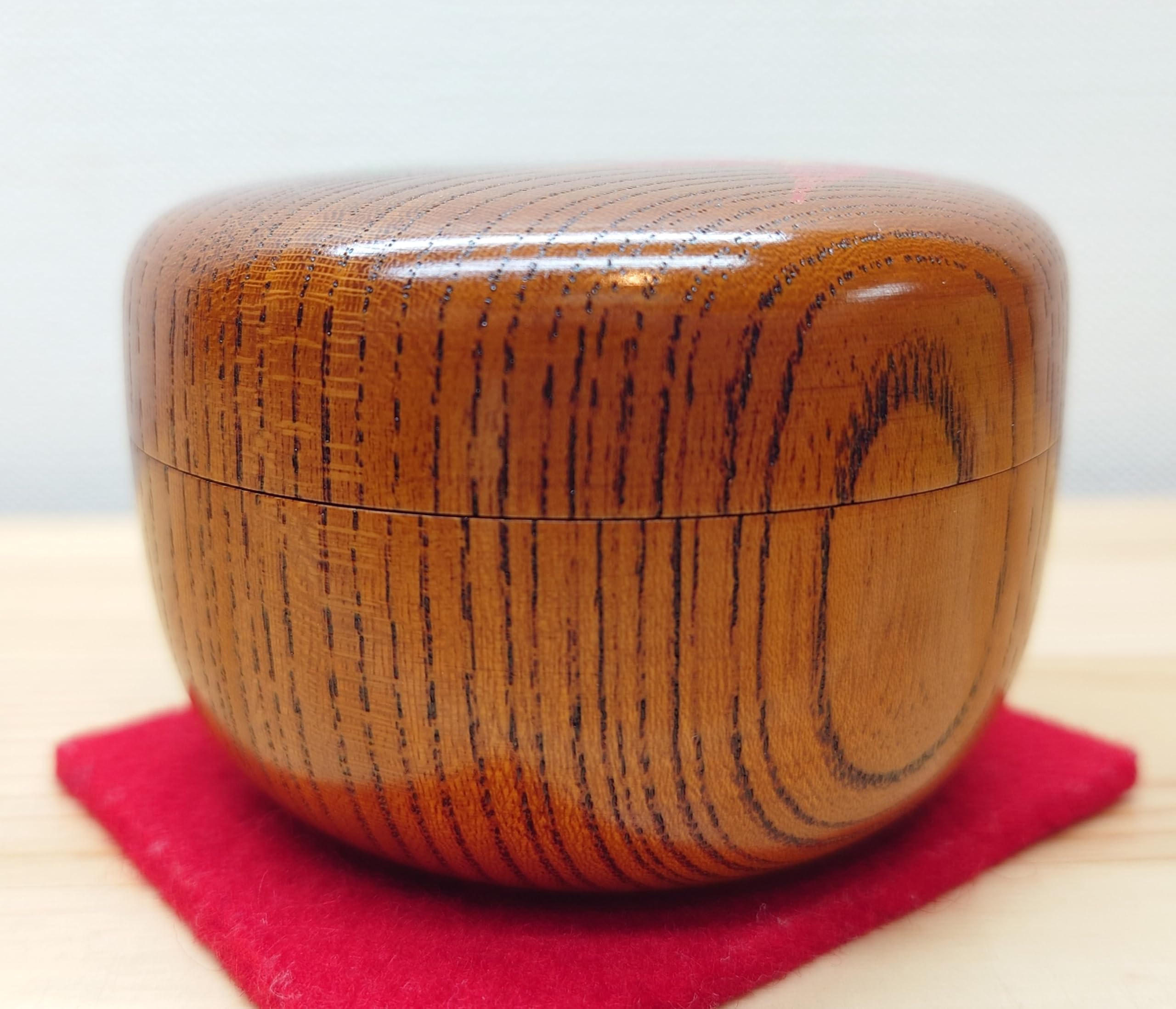 Amazon｜【逢絢亭】茶道具 棗 平棗 欅（けやき）材 摺漆（すりうるし